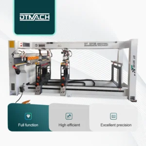 Top Quality Three Rows Line Woodworking Drilling Machine Export Model Office Desk Manufacturing Precision Multi Spindle