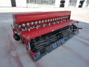 Tractor Mounted Wheat Seeder Grain Drill Fertilizer Planter Adjustable Row Spacing Multi Row Wheat Seeding Machine