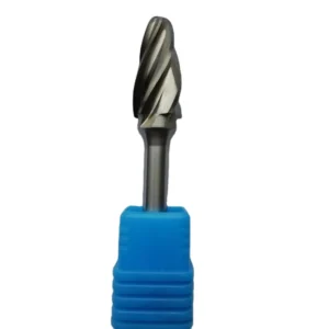 Tungsten Carbide Rotary Double Cut Polished Aluminium Cutting Burrs OEM Tool Parts