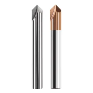 Uncoated 3 Flute Tungsten Carbide Chamfer End Mill DLC CNC Countersink Tool Chatter Free Smooth Surface Finish OEM ODM for