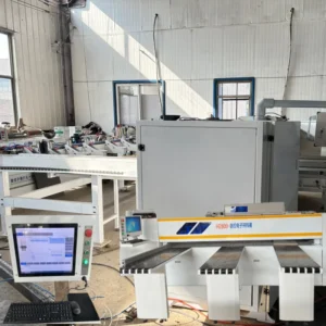 Used Automatic H280 Electronic Horizontal Panel Saw 15kW 380V Woodworking Cutting Machine PLC Core Components