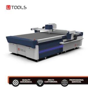 Utools 6090 9012 1625 CNC Oscillating Knife Paper Box Cutting Machine with Creasing Tool Featuring PLC and Motor Core Components