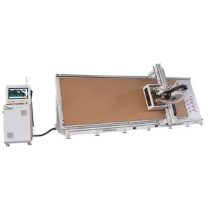 V1650 Industrial Vertical CNC Router Syntec Control Bearing Motor PLC Single Spindle Servo Motor Solid Wood Cutting Construction