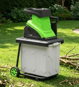 Vertak 2500W Electric Wood Chipper Wheeled Garden Shredder With 60L Collecting Bin And Overload Protection OEM ODM