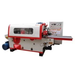 Vertical Automatic Woodworking Moulder with Multi Blade Rip Saw and Motor High Efficiency 100mm Thickness 200mm Width