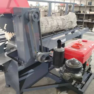 Vertical Double Blades Circular Saw Machine with Diesel Engine