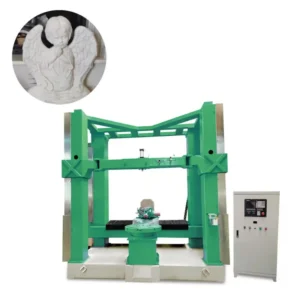 Vertical Stone Carving CNC 5 Axis 22kw Spindle Large Scale Sculpture