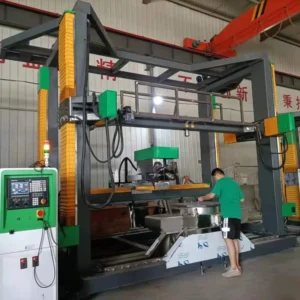 Vertical Stone Engraving Machine PLC Control Motor High Precision Marble Granite Cutting 3200mm Max Length Customizable
