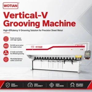 Vertical V CNC Automatic Grooving Machine for Precision Sheet Metal V Grooving