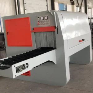 Vertical Wood Saw Mill Log Multi blade Rip Saw 22 37kw 500mm Working Width