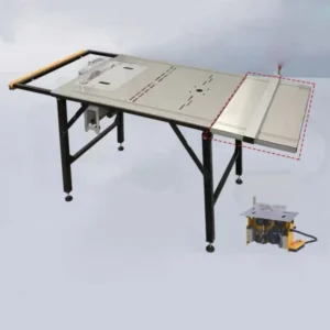 Vinica Horizontal Panel Saw Stainless Steel Folding Workbench Professional Woodworking Sliding Table Saw Wood Saw Machine