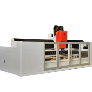 WD-3015 High Accuracy CNC Glass Machining Center with PLC Gearbox Motor 11000W Power 380V Voltage