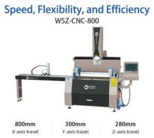 WEIKE CNC Strong Load Bearing Capacity Drilling And Milling Machine WSZ CNC 800 For Window And Door Making