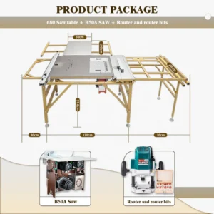 WJ680 Precision Automatic Wood Cutting Sliding Table Saw Horizontal Woodworking Wood Panel Sawing