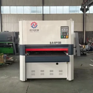Wide Belt Wood Sanding Machine B R RP1300 Wide Belt Sander with Three Rollers Woodworking Machine