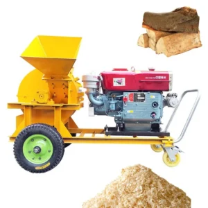 Wood Bamboo Chips Crusher Power Option Wood Chip Shredder Crusher for Make Sawdust