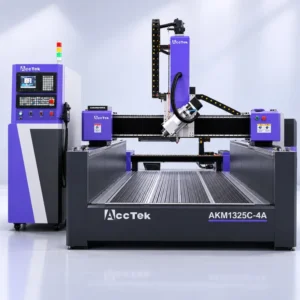Wood CNC Router Machine 4 Axis CNC Router Panel Furniture Cutting Router CNC for Wood Foam AKM1325-4A