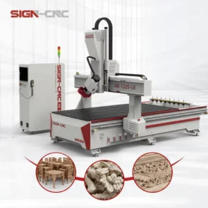 Wood Engraving Machine 1325 MDF PVC Acrylic Cutting 3D CNC Wood Engraver 4 Axis Rotary CNC Router Sign Making Machine