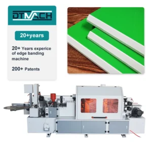 Wood MDF PVC Auto Bevel Edgebander Hot Melt PUR EVA Glue Compact 45 Degree Automatic Edge Banding Machine