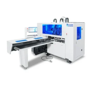 Woodworking CNC Six Side Holes Drilling Machine with Grooving Saw