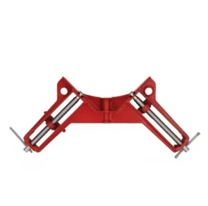 Woodworking Clamp Tool 3″ 75MM Right Angle Clip Red Corner Clamps Made of Wood and Aluminium for Fixed Usage
