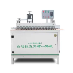 Woodworking Grooving Machine for Wood Straighteners Mother Son Handles Side Holes for Door Making