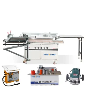 Woodworking Horizontal Mechanical Rocker Arm Multifunctional Portable Sliding Push Panel Saw with Motor