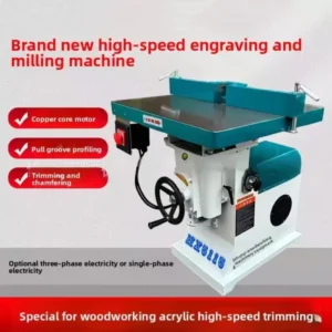 Woodworking MX5115 Acrylic Edge Trimming Floor Router Chamfering Machine Vertical Milling Slotting Machine Single Axis Routing