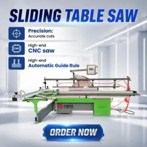 Woodworking Machinery German Design Structure Fully Automatic Sliding Table Saw Computer Numerical Control Panel Saw