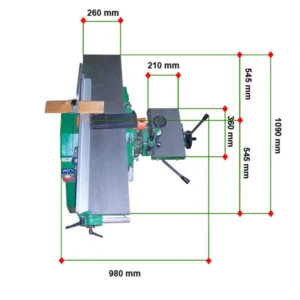 Woodworking Surface and Thickness Planer with Integrated Morticer 2.2kW Power 380V 220V Compatible