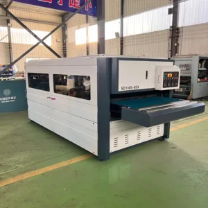Woodworking Wood Furniture Cabine Board Primer Lacquer Paint Wide Belt Brush Polishing Calibrating Sander Sanding Machine